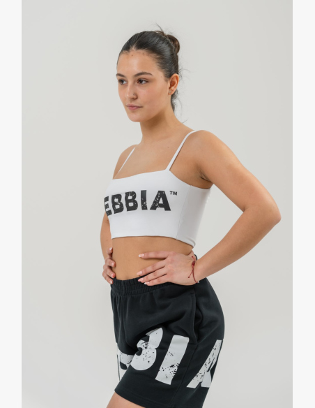 NEBBIA • NEBBIA Bandeau podprsenka BACK CHECK biela • Nebshop.sk