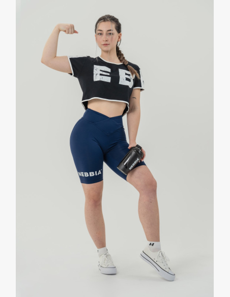 NEBBIA • NEBBIA Crop top tričko GAME ON čierne • Nebshop.sk