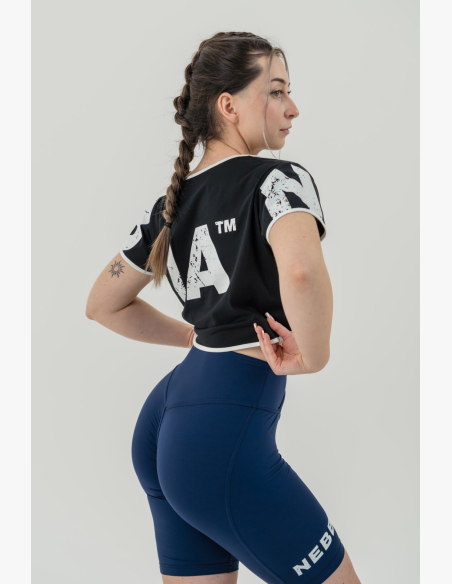 NEBBIA • NEBBIA Crop top tričko GAME ON čierne • Nebshop.sk