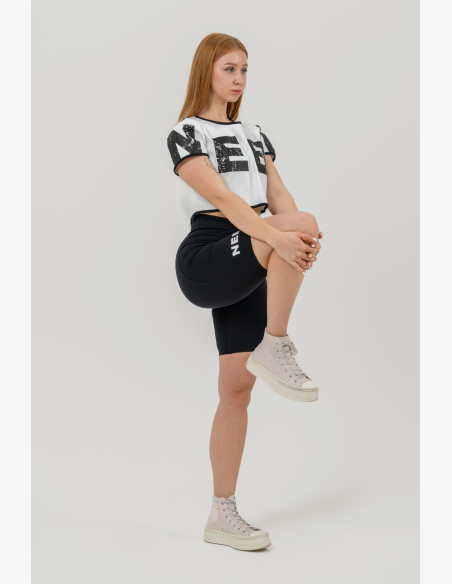 NEBBIA • NEBBIA Crop top tričko GAME ON biele • Nebshop.sk