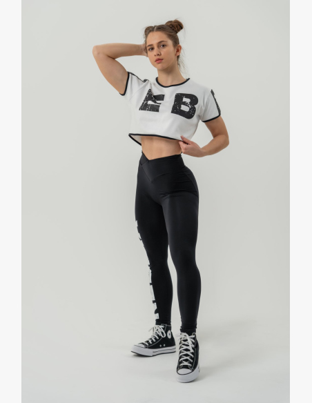 NEBBIA • NEBBIA Crop top tričko GAME ON biele • Nebshop.sk