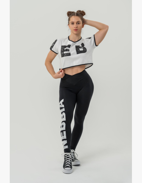 NEBBIA • NEBBIA Crop top tričko GAME ON biele • Nebshop.sk
