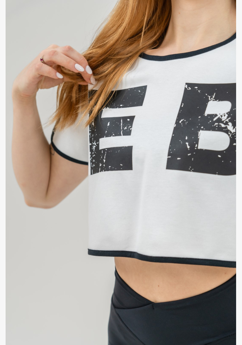 NEBBIA • NEBBIA Crop top tričko GAME ON biele • Nebshop.sk NEBBIA • NEBBIA Crop top tričko GAME ON biele • Nebshop.sk