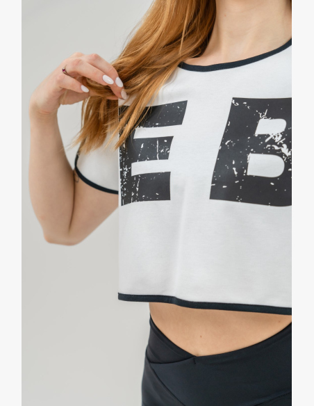 NEBBIA • NEBBIA Crop top tričko GAME ON biele • Nebshop.sk
