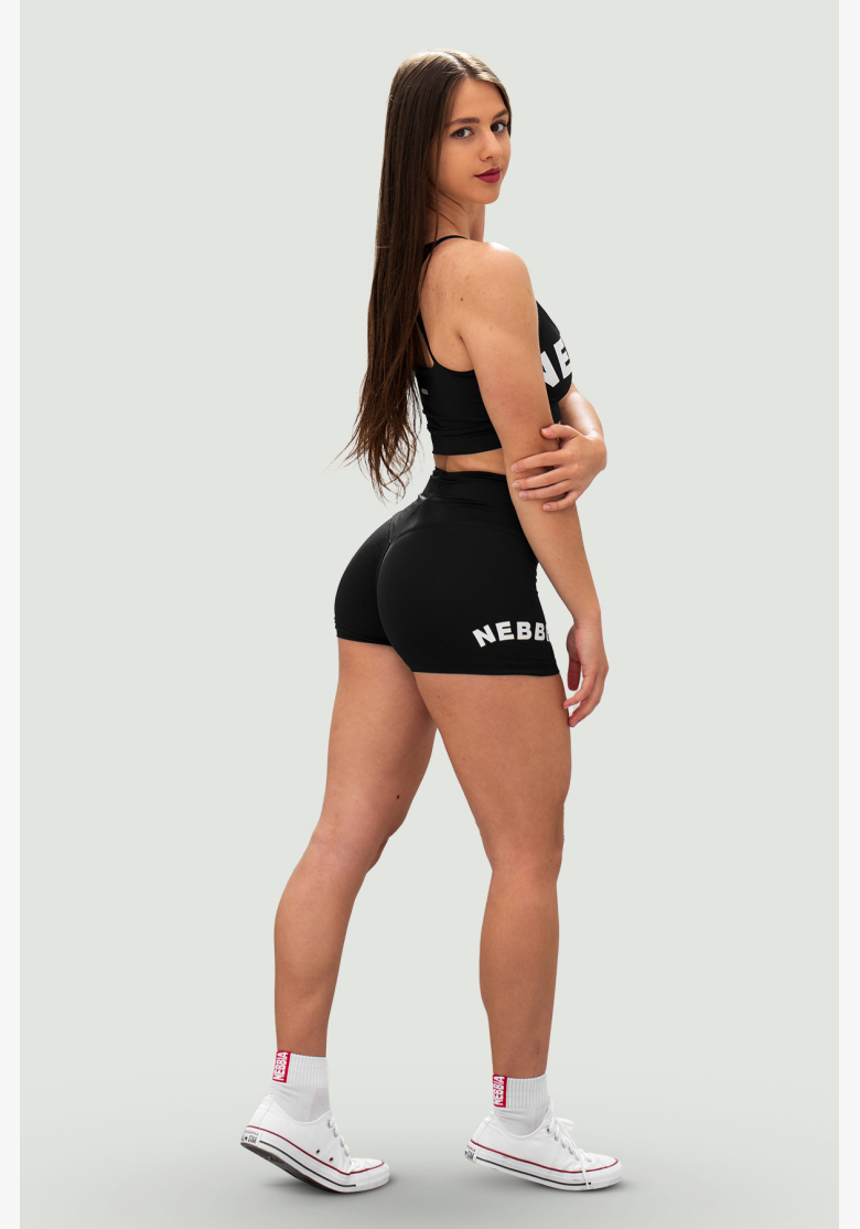 NEBBIA • NEBBIA Šortky s vysokým pasem 5″ GYM HERO čierne • Nebshop.sk NEBBIA • NEBBIA Šortky s vysokým pasem 5″ GYM HERO čierne • Nebshop.sk