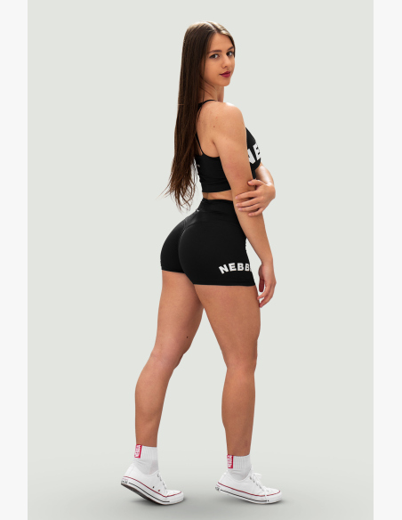 NEBBIA • NEBBIA Šortky s vysokým pasem 5″ GYM HERO čierne • Nebshop.sk