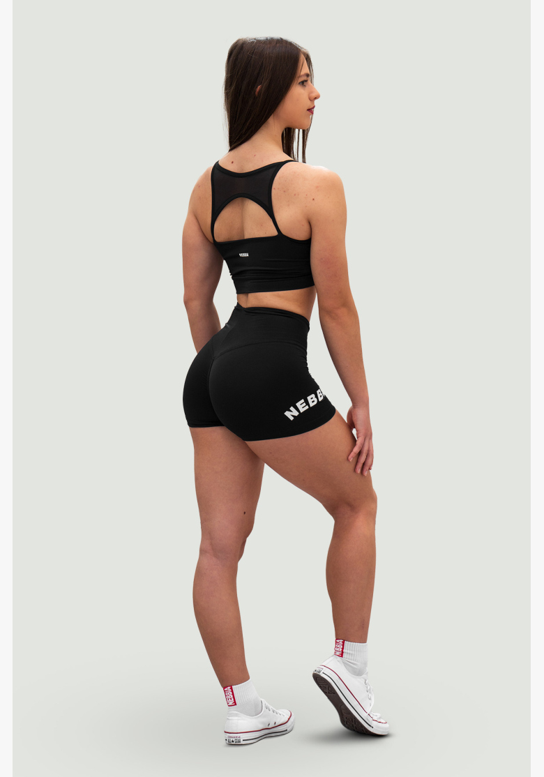 NEBBIA • NEBBIA Šortky s vysokým pasem 5″ GYM HERO čierne • Nebshop.sk NEBBIA • NEBBIA Šortky s vysokým pasem 5″ GYM HERO čierne • Nebshop.sk