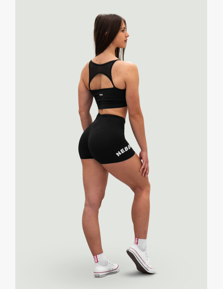 NEBBIA • NEBBIA Šortky s vysokým pasem 5″ GYM HERO čierne • Nebshop.sk