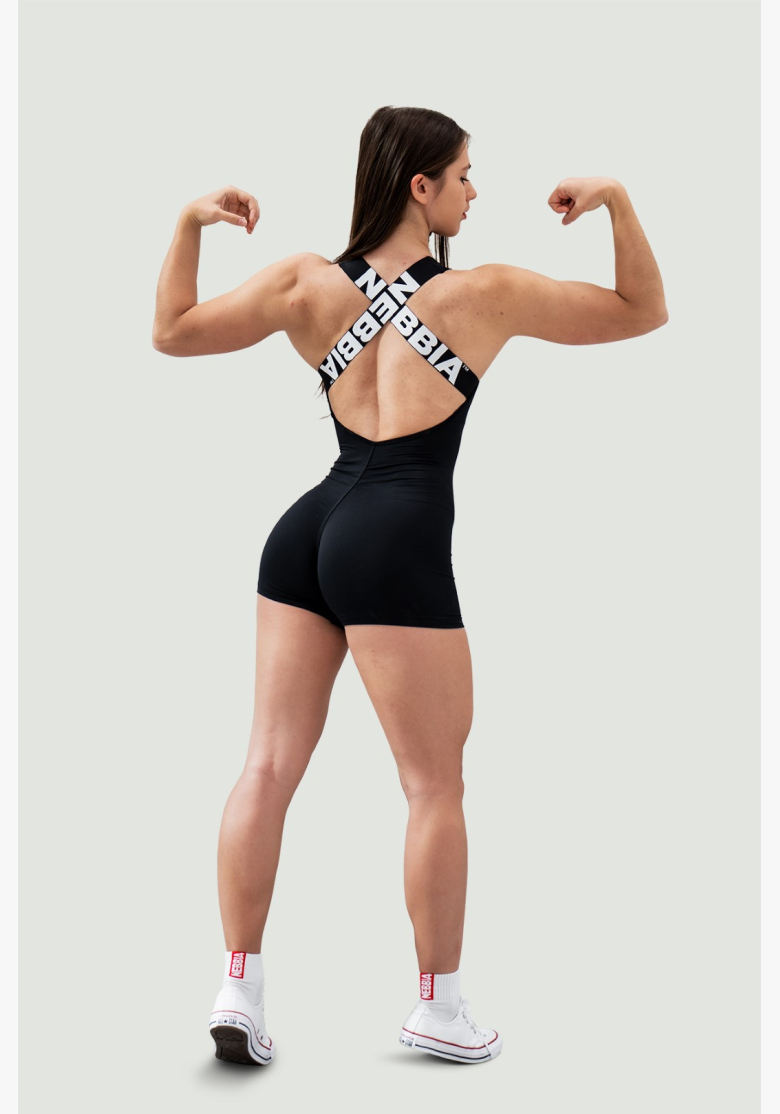 NEBBIA • NEBBIA Športový overal krátky 5″ GYM RAT čierny • Nebshop.sk NEBBIA • NEBBIA Športový overal krátky 5″ GYM RAT čierny • Nebshop.sk