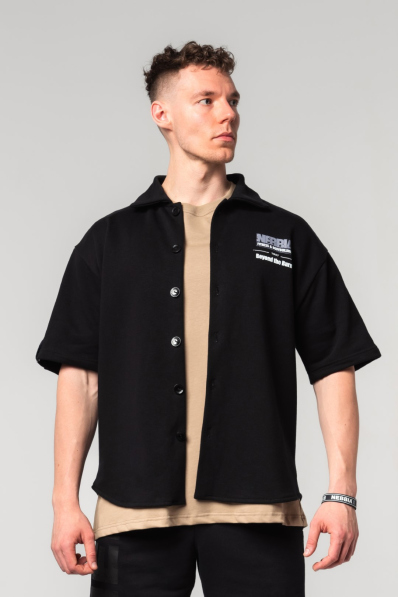 NEBBIA • NEBBIA Oversized shirt 90s THROWBACK black • Nebshop.cz