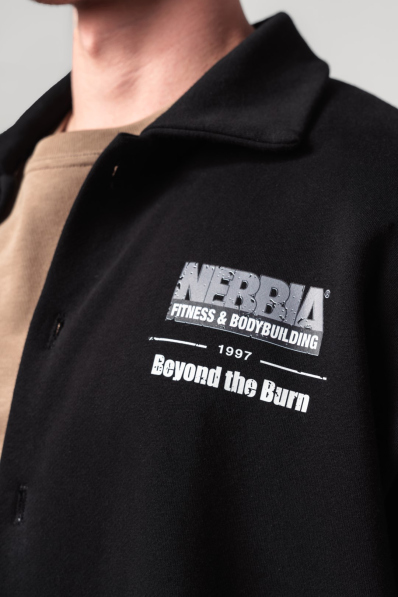 NEBBIA • NEBBIA Oversized košile 90s THROWBACK černá • Nebshop.cz 2