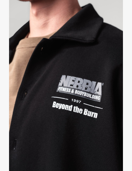 NEBBIA • NEBBIA Oversized košele 90s THROWBACK čierna • Nebshop.sk