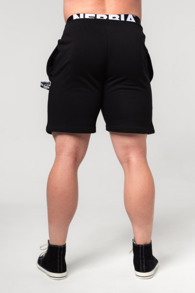 NEBBIA • NEBBIA Teplákové kraťasy GYM BRO černé • Nebshop.cz 2