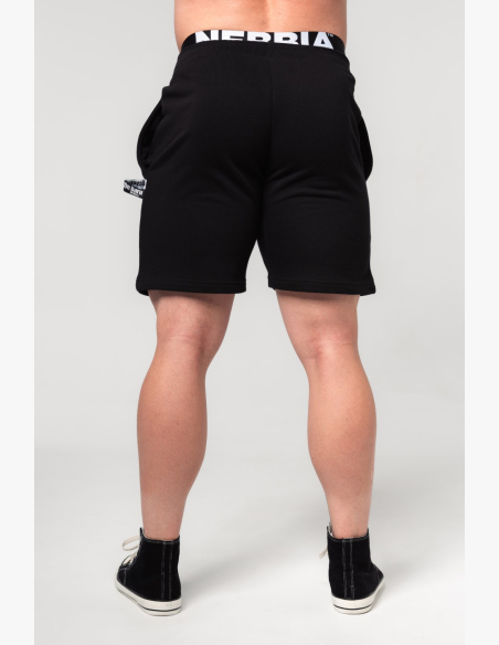 NEBBIA • NEBBIA Teplákové kraťasy GYM BRO černé • Nebshop.cz