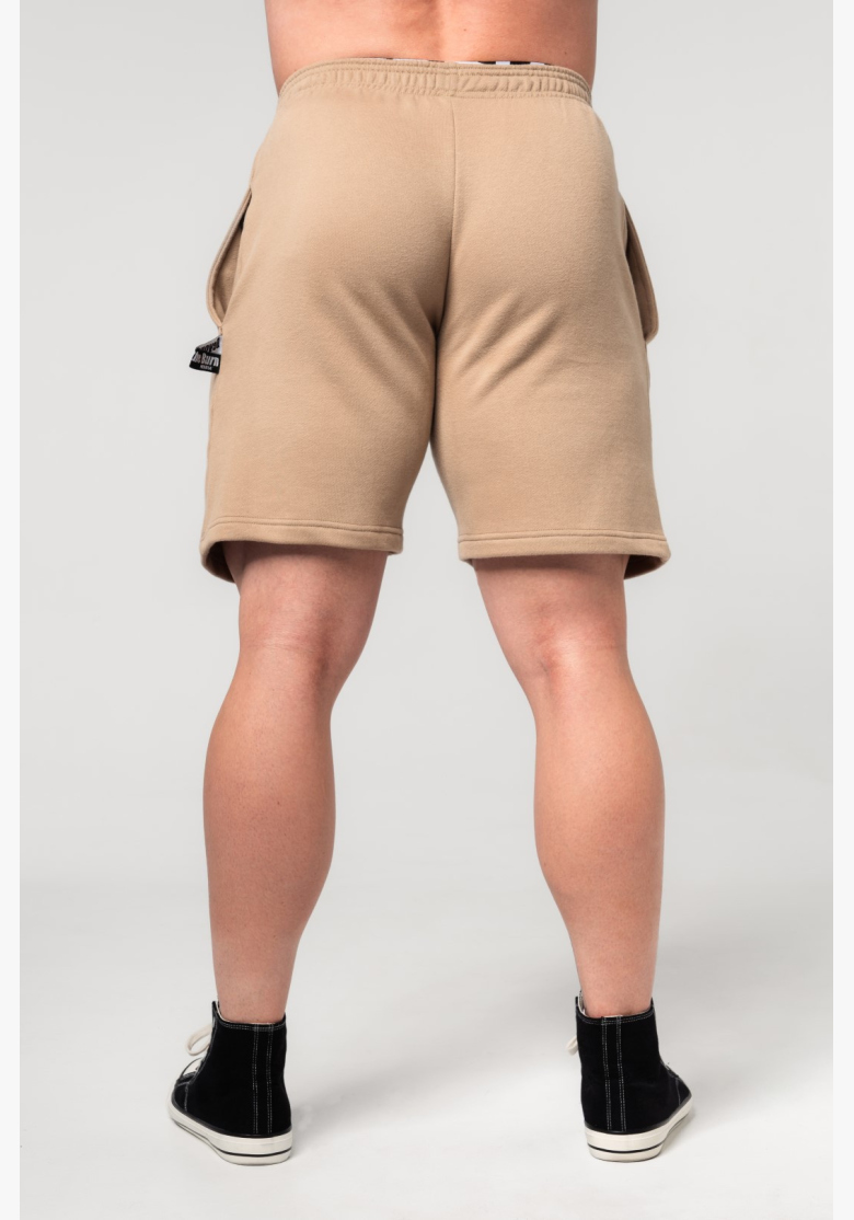 NEBBIA • NEBBIA GYM BRO Sweatshorts beige • Nebshop.cz NEBBIA • NEBBIA GYM BRO Sweatshorts beige • Nebshop.cz