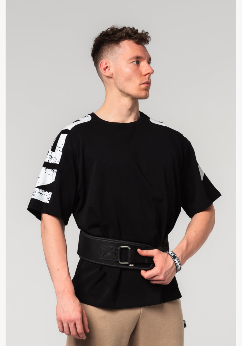 NEBBIA • NEBBIA Oversized tričko LIFTING CLUB čierne • Nebshop.sk NEBBIA • NEBBIA Oversized tričko LIFTING CLUB čierne • Nebshop.sk
