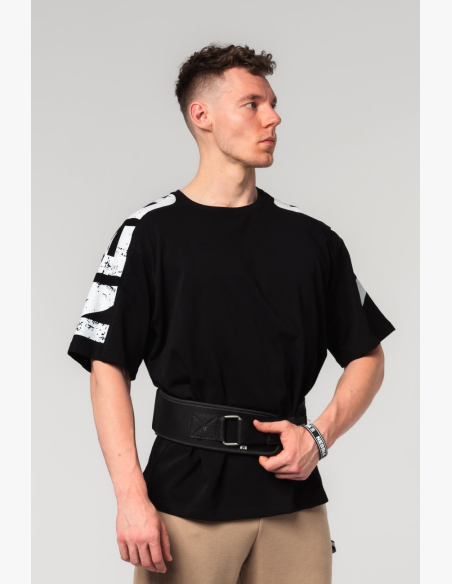 NEBBIA • NEBBIA Oversized tričko LIFTING CLUB čierne • Nebshop.sk