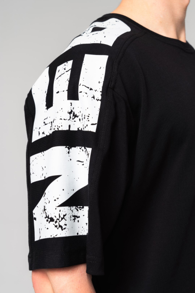 NEBBIA • NEBBIA Oversized tričko LIFTING CLUB černé • Nebshop.cz 2