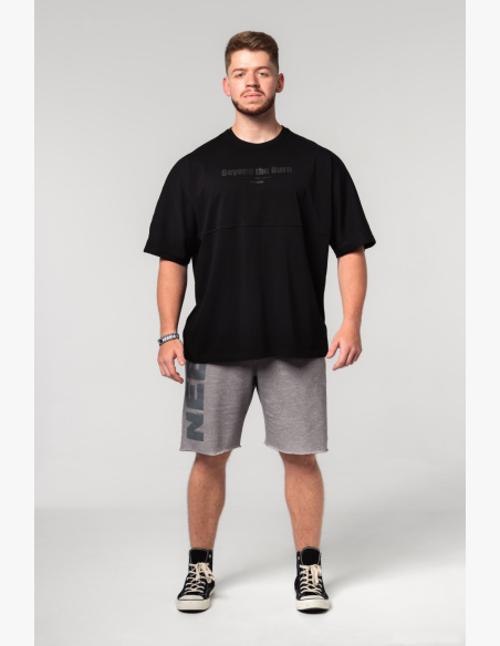NEBBIA • NEBBIA T-shirt oversize NO SHORTCUTS nera • Nebshop.cz