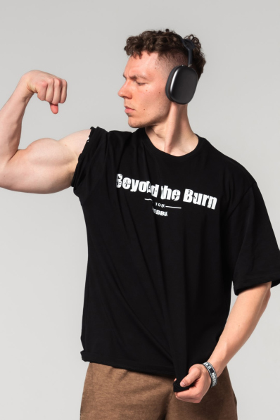NEBBIA • NEBBIA Bavlnený heavyweight tričko GRIND černé • Nebshop.cz 2
