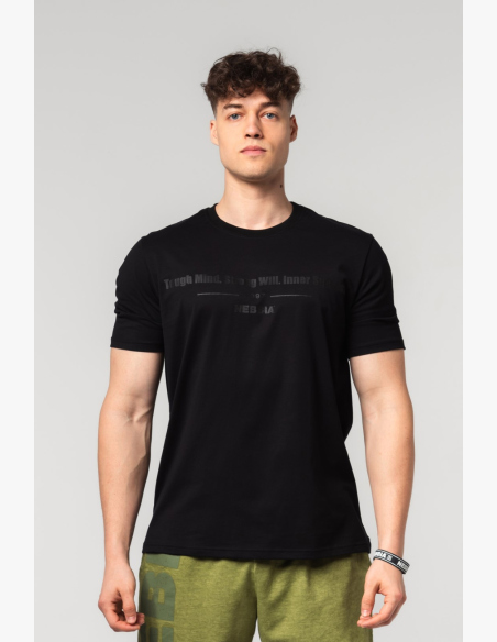 NEBBIA • NEBBIA Muscle fit t-shirt FLEXIN' nera • Nebshop.it