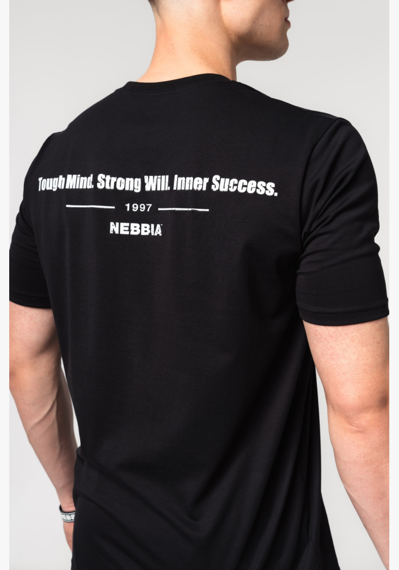 NEBBIA • NEBBIA Muscle fit tričko FLEXIN' čierne • Nebshop.sk NEBBIA • NEBBIA Muscle fit tričko FLEXIN' čierne • Nebshop.sk