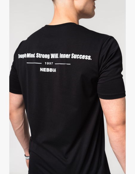NEBBIA • NEBBIA Muscle fit t-shirt FLEXIN' nera • Nebshop.it
