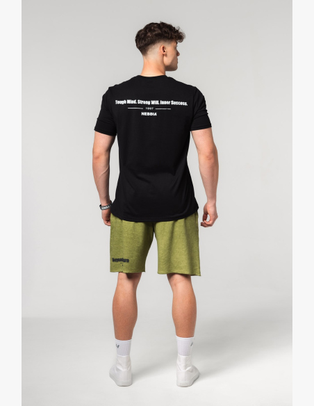 NEBBIA • NEBBIA Muscle fit t-shirt FLEXIN' nera • Nebshop.it