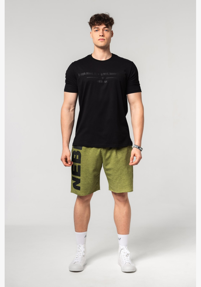 NEBBIA • NEBBIA Muscle fit t-shirt FLEXIN' black • Nebshop.cz NEBBIA • NEBBIA Muscle fit t-shirt FLEXIN' black • Nebshop.cz