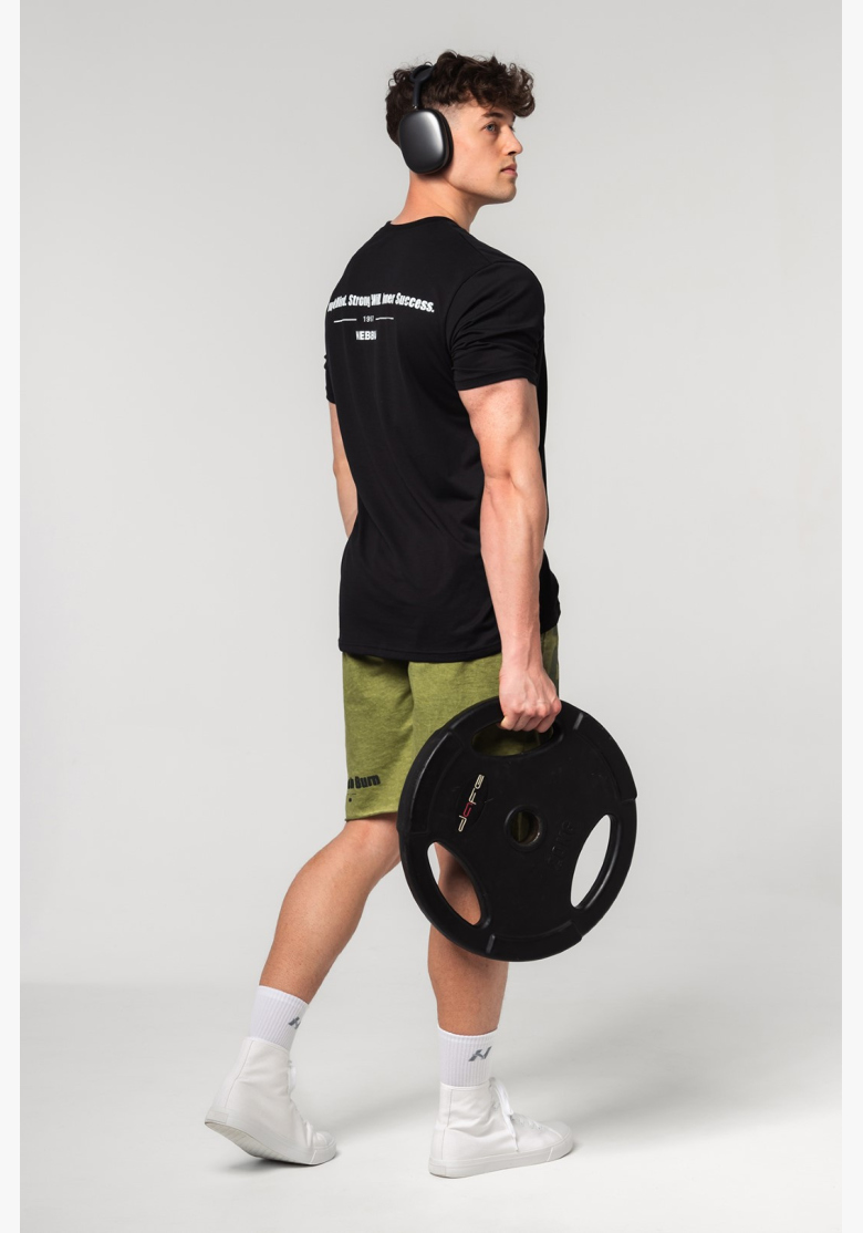 NEBBIA • NEBBIA Muscle fit tričko FLEXIN' čierne • Nebshop.sk NEBBIA • NEBBIA Muscle fit tričko FLEXIN' čierne • Nebshop.sk