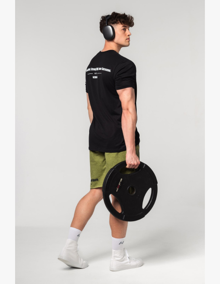 NEBBIA • NEBBIA Muscle fit t-shirt FLEXIN' nera • Nebshop.it