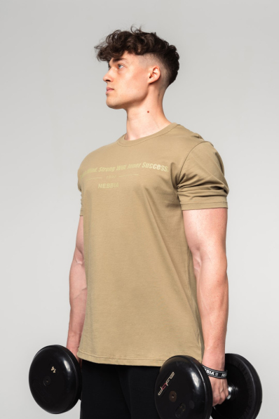 NEBBIA • NEBBIA Muscle fit tričko FLEXIN' zelené • Nebshop.sk 2