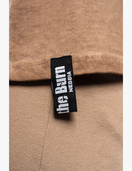NEBBIA • NEBBIA Canotta oversize MAX OUT lavata marrone • Nebshop.cz