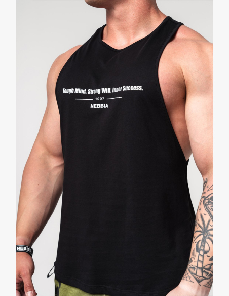 NEBBIA • NEBBIA Fitness tielko FLEXIN' čierne • Nebshop.sk