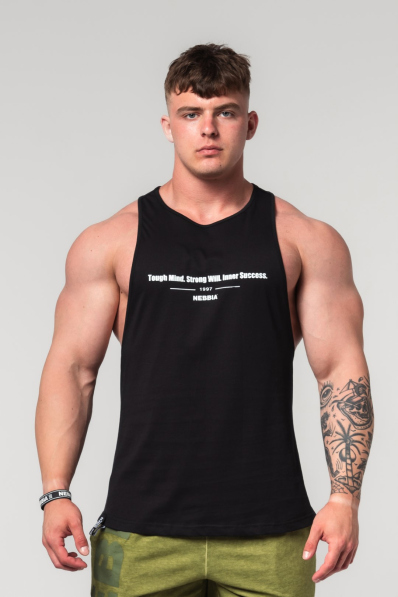 NEBBIA • NEBBIA Fitness tílko FLEXIN' černé • Nebshop.cz
