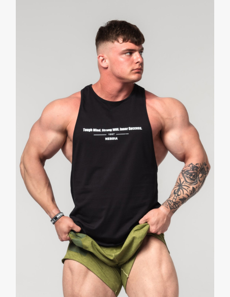NEBBIA • NEBBIA Fitness tielko FLEXIN' čierne • Nebshop.sk