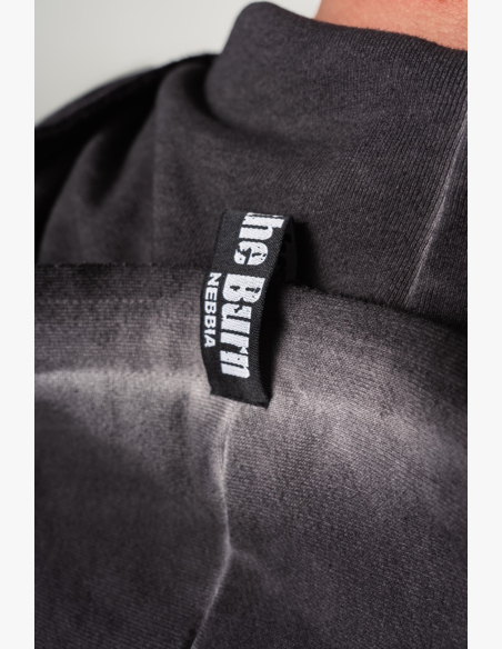 NEBBIA • NEBBIA Felpa con zip GYM BRO nera • Nebshop.cz