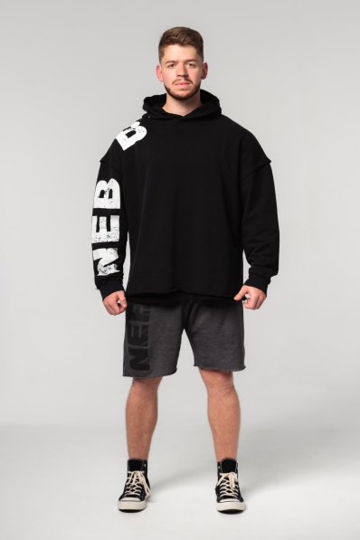 NEBBIA • NEBBIA Oversized mikina s kapucňou NO BS čierna • Nebshop.sk