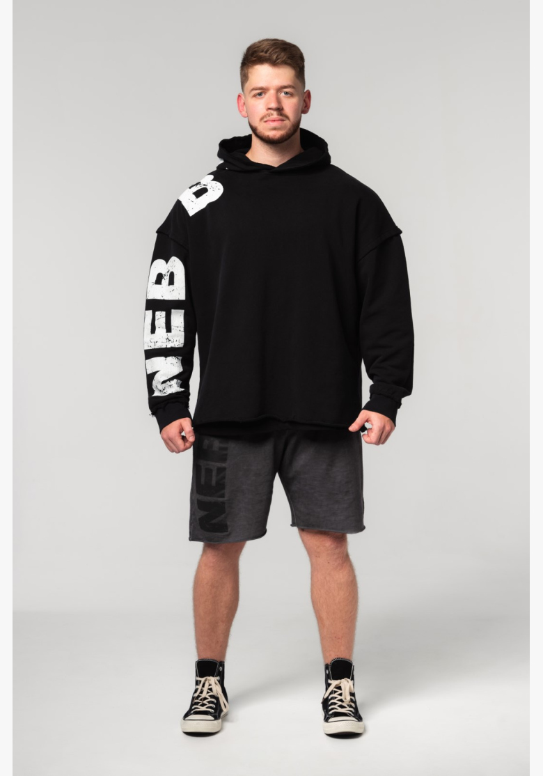 NEBBIA • NEBBIA Oversized mikina s kapucňou NO BS čierna • Nebshop.sk NEBBIA • NEBBIA Oversized mikina s kapucňou NO BS čierna • Nebshop.sk