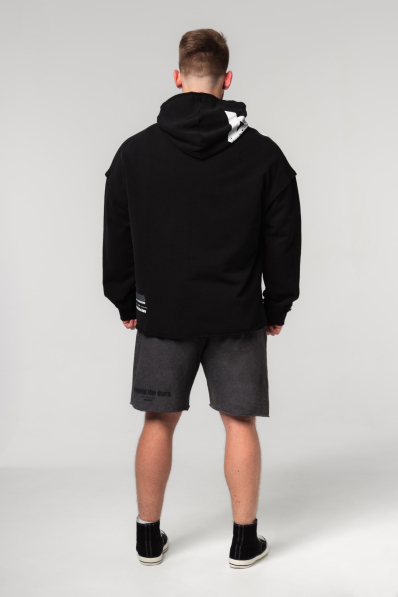 NEBBIA • NEBBIA Oversized mikina s kapucňou NO BS čierna • Nebshop.sk 2