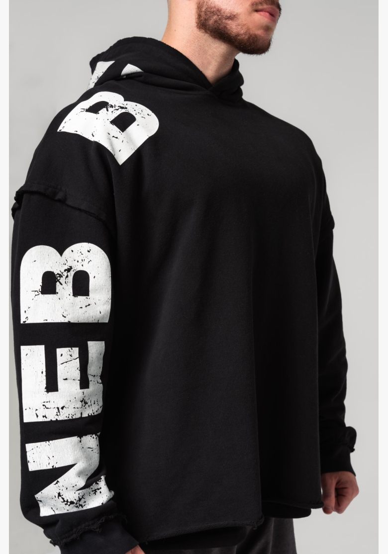 NEBBIA • NEBBIA Oversized mikina s kapucňou NO BS čierna • Nebshop.sk NEBBIA • NEBBIA Oversized mikina s kapucňou NO BS čierna • Nebshop.sk