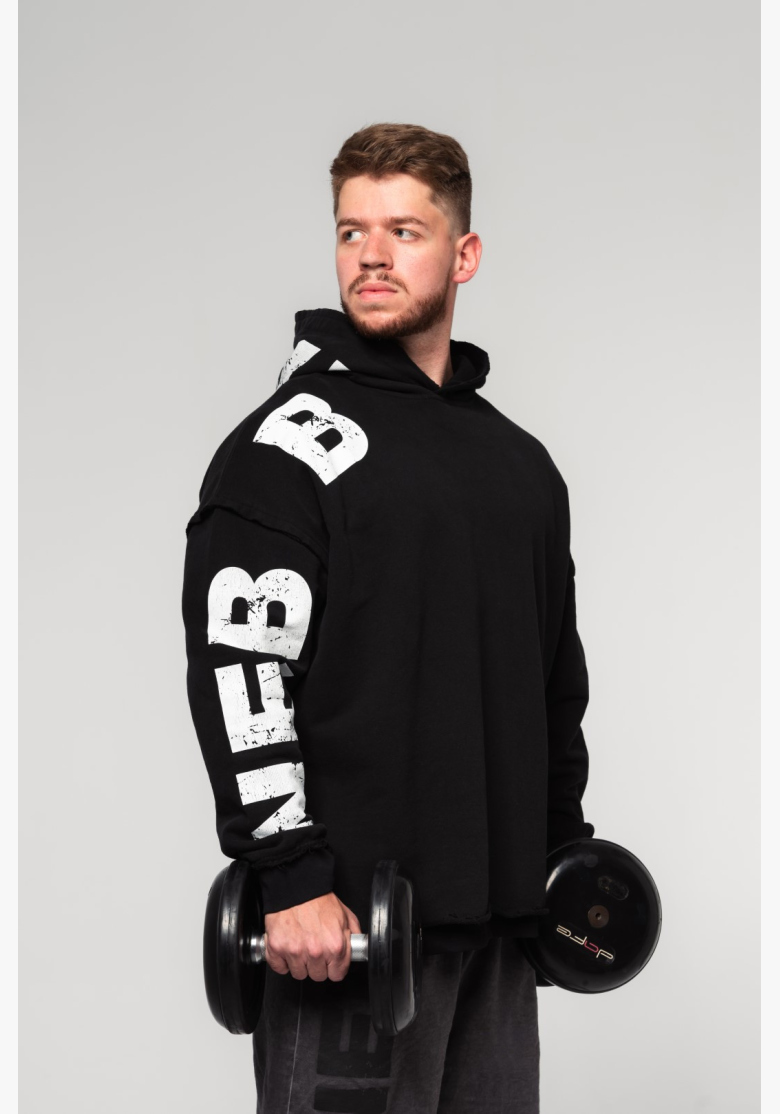 NEBBIA • NEBBIA Oversized mikina s kapucňou NO BS čierna • Nebshop.sk NEBBIA • NEBBIA Oversized mikina s kapucňou NO BS čierna • Nebshop.sk