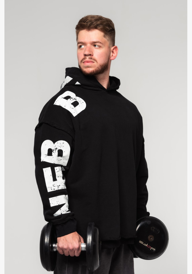 NEBBIA • NEBBIA Oversized mikina s kapucňou NO BS čierna • Nebshop.sk NEBBIA • NEBBIA Oversized mikina s kapucňou NO BS čierna • Nebshop.sk