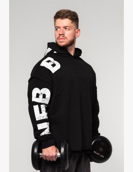 NEBBIA • NEBBIA Oversized mikina s kapucňou NO BS čierna • Nebshop.sk