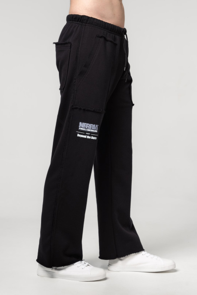 NEBBIA • NEBBIA Tepláky s kapsami NO SHORTCUTS černé • Nebshop.cz 2