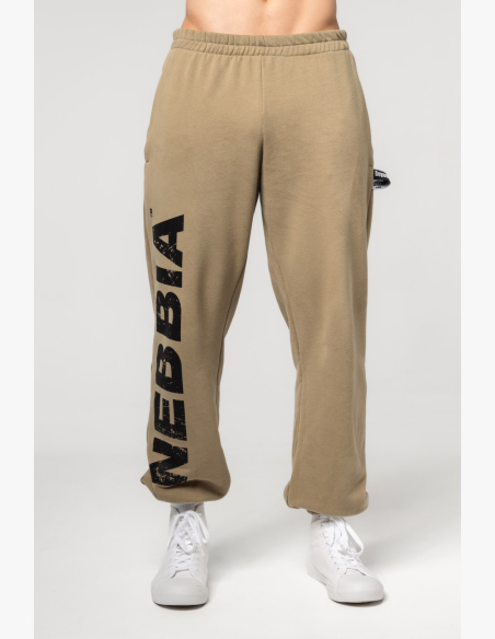 NEBBIA • NEBBIA Loose baggy sweatpants with pockets GYM BRO green • Nebshop.com