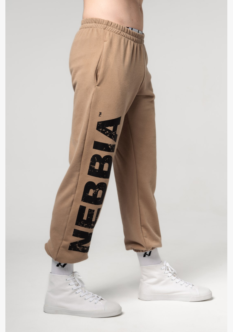 NEBBIA • NEBBIA Loose baggy sweatpants with pockets GYM BRO brown • Nebshop.cz NEBBIA • NEBBIA Loose baggy sweatpants with pockets GYM BRO brown • Nebshop.cz
