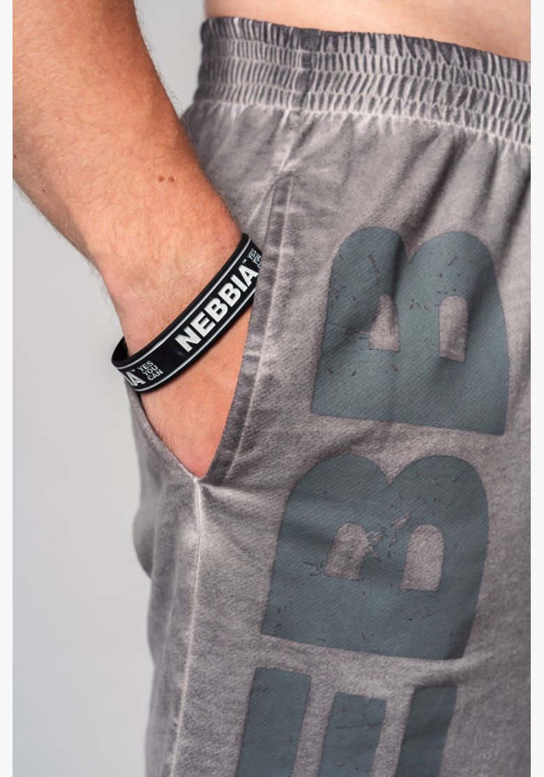 NEBBIA • NEBBIA Pantaloni corti in felpa NO BS grigi • Nebshop.cz NEBBIA • NEBBIA Pantaloni corti in felpa NO BS grigi • Nebshop.cz