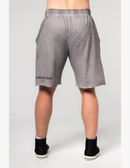 NEBBIA • NEBBIA Washed-off sweatshorts NO BS gray • Nebshop.cz