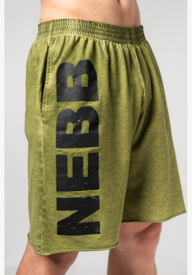 NEBBIA • NEBBIA Umývané teplákové šortky NO BS zelené • Nebshop.sk NEBBIA • NEBBIA Umývané teplákové šortky NO BS zelené • Nebshop.sk